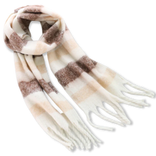 Load image into Gallery viewer, Women's plaid winter scarf