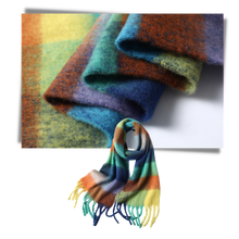 Load image into Gallery viewer, Bufanda de invierno a cuadros para mujer - Ozerty
