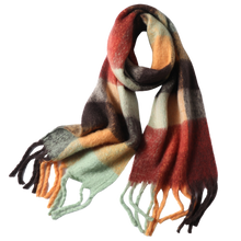 Load image into Gallery viewer, Women's plaid winter scarf
