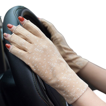 Load image into Gallery viewer, Stylish cotton gloves with UV protection
