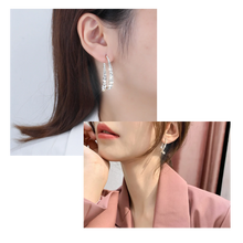 Load image into Gallery viewer, Pendientes cruzados de plata y oro - Ozerty