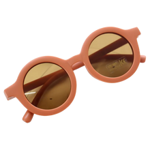 Load image into Gallery viewer, Vintage round sunglasses for kids ages 1-5