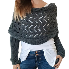 Cargar imagen en el visor de la galería, Jersey de punto calentito -Gris oscuro - Ozerty