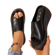 Cargar imagen en el visor de la galería, Sandalias de tacón ortopédicas con amortiguación -Negro/EU35/UK2/US4.5Negro/EU36/UK3/US5.5Negro/EU37/UK4/US6.5Negro/EU38/UK4.5/US7Negro/EU39/UK5.5/US8Negro/EU40/UK6/US8.5 - Ozerty