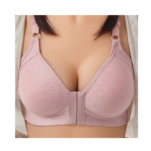 Load image into Gallery viewer, Sujetador push up sin aros para tallas grandes
-Algodón piqué rosa pastel - Ozerty