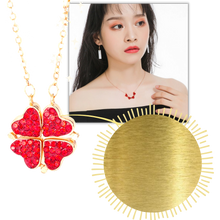 Load image into Gallery viewer, Collar Corazón Trébol 4 Hojas Ajustable - Ozerty

